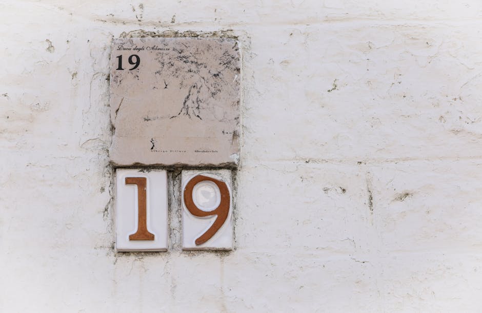 Signage indicating path and number